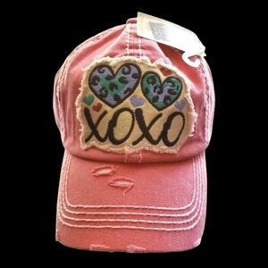 Distressed Embroidered Baseball Cap